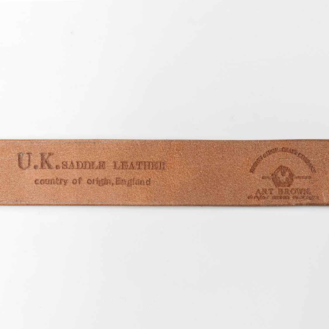 本革 40mm幅ギャリソンベルト シルバー U.K.サドルレザー