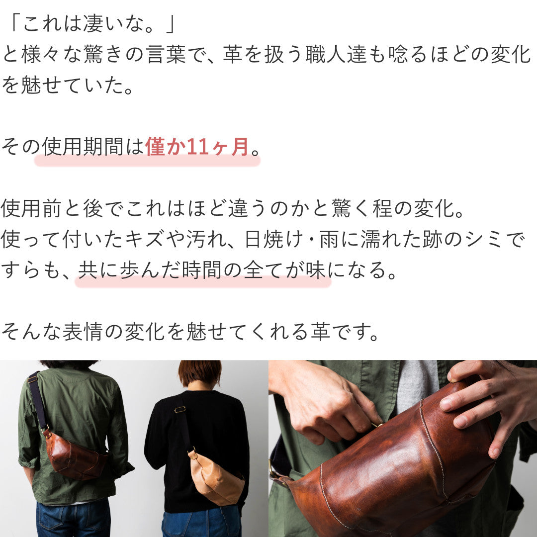 ボディバッグ U.Kサドルレザー EGC00038AB