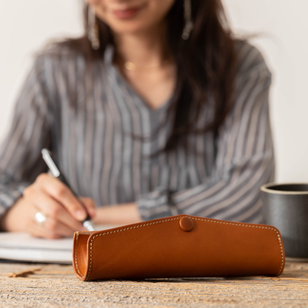 2WAYペンケース イタリアンレザーリスシオ LGF00003AB