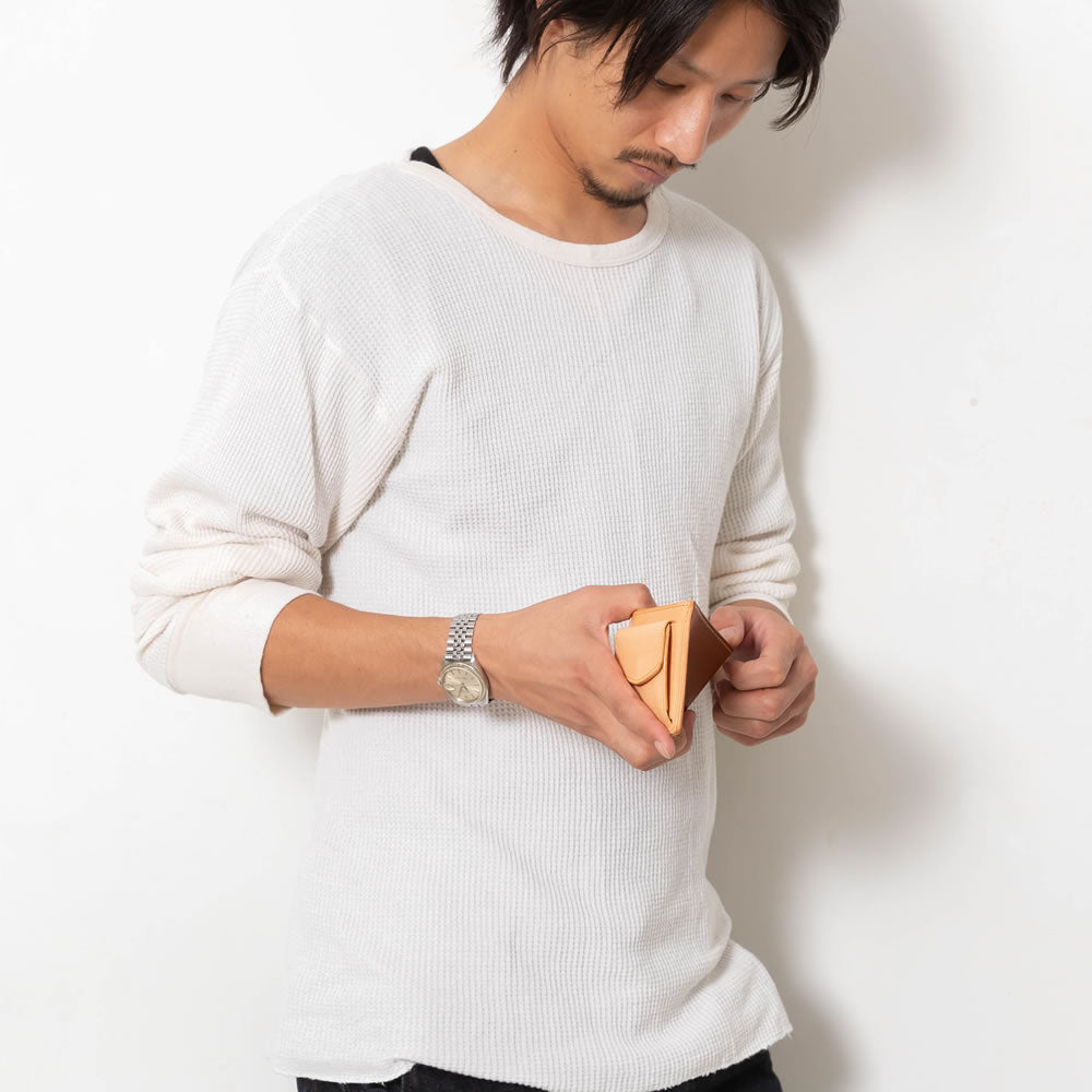 二つ折り財布 イタリアンレザー リスシオ