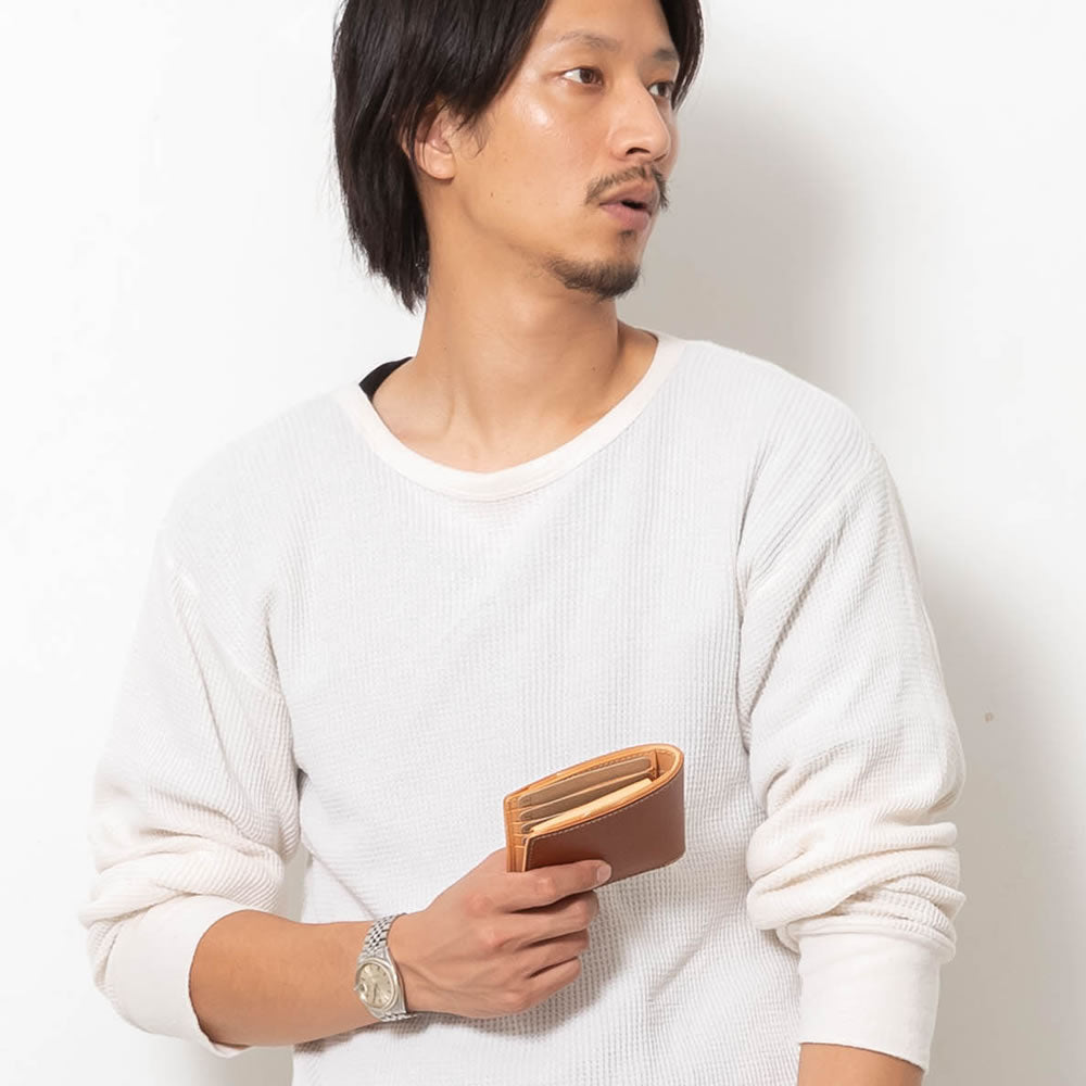二つ折り財布 イタリアンレザー リスシオ