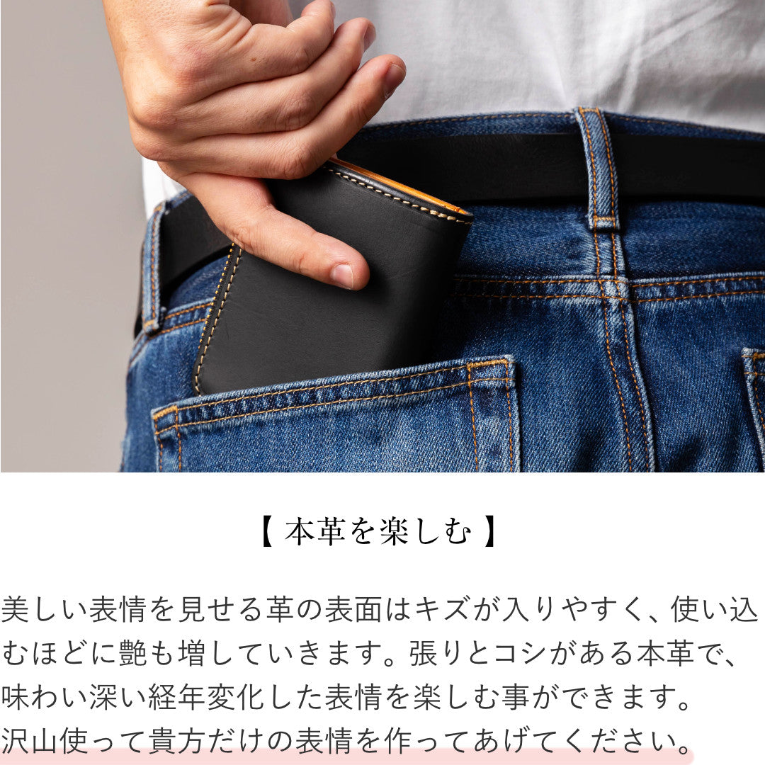 ミニ財布 コンパクト財布 名入れ L字ファスナー 本革