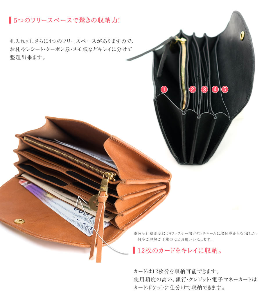 メールウォレット長財布 イタリアンレザーセルバッジョ