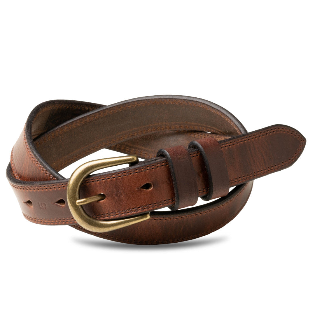 30mm幅ダブルステッチベルト 本革 日本製 クロムエクセル VAB30143AB