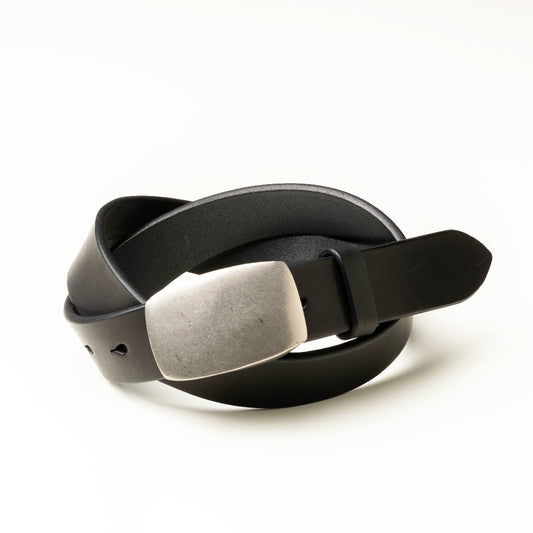 ベルト 40mm幅板バックルベルト オイルドレザー ODB35035AB