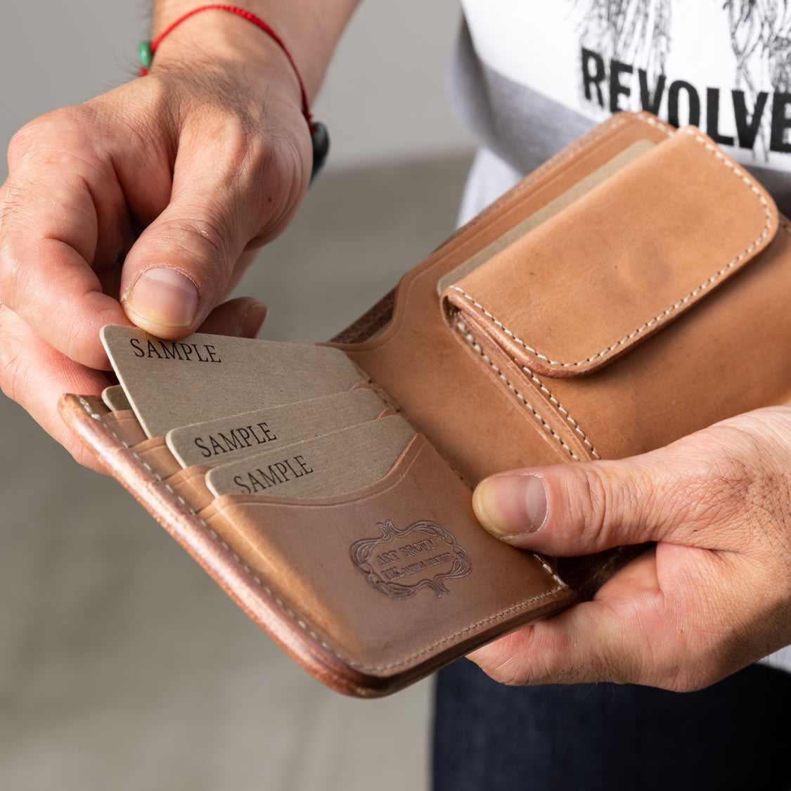 二つ折り財布 U.K.サドルレザー EAW00049AB – ARTBROWN 革小物ベルトの店