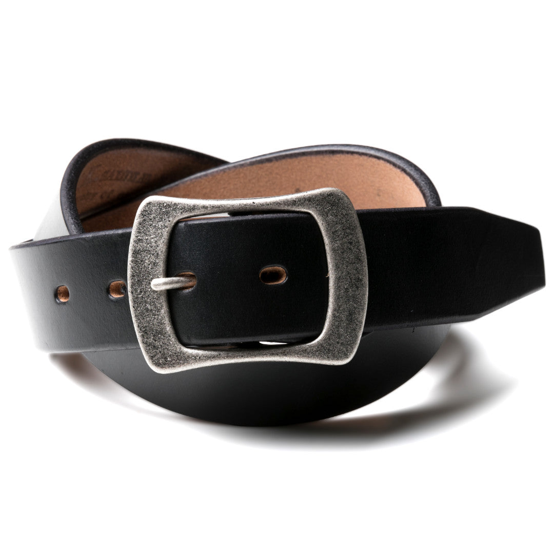 ベルト 40mm幅ギャリソンベルト シルバー U.K.サドルレザー EDB40014AB