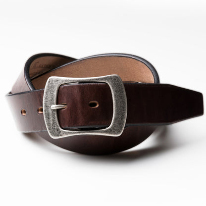 ベルト 40mm幅ギャリソンベルト シルバー U.K.サドルレザー EDB40014AB
