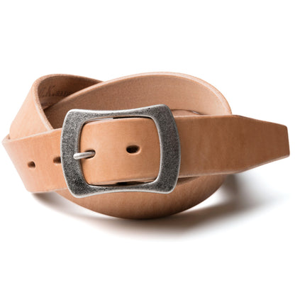 ベルト 40mm幅ギャリソンベルト シルバー U.K.サドルレザー EDB40014AB