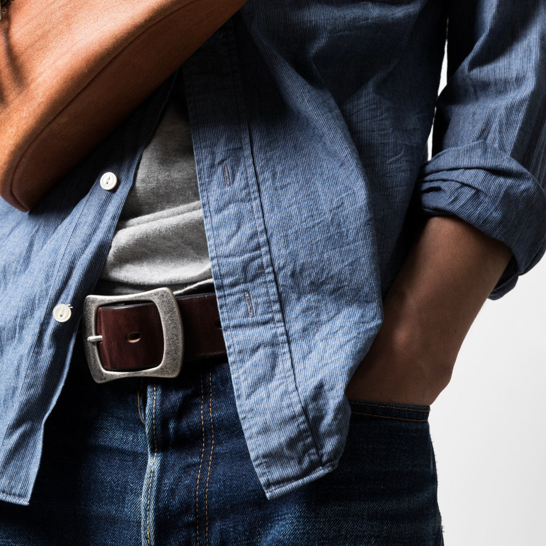 JUNKY STYLE ✖️OPUS UKサドルレザーギャリソン40ミリベルト JUNKY STYLE ✖️OPUS UKサドルレザーギャリソン40ミリベルト