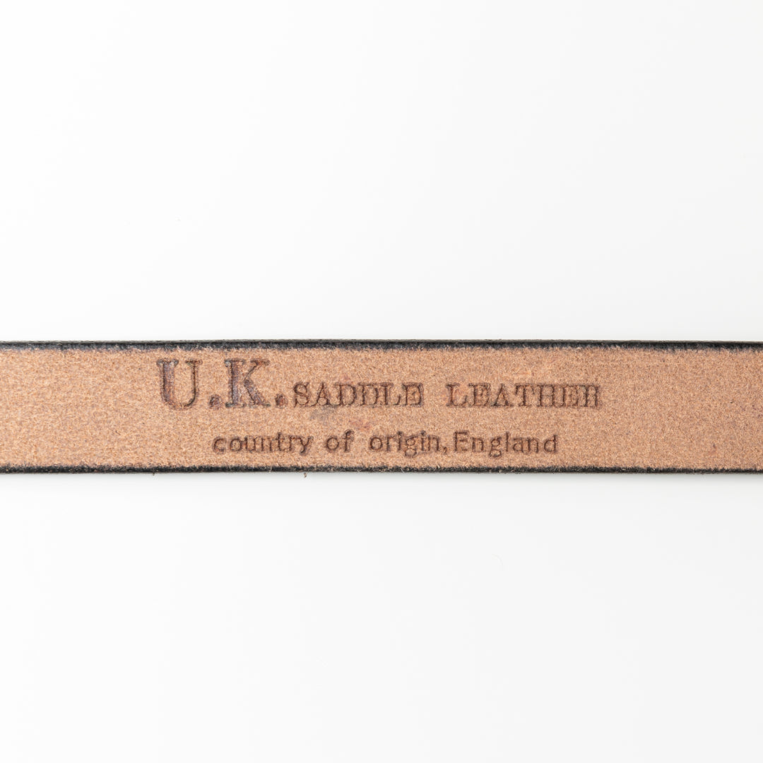 ベルト 27mm幅ナローベルト U.K.サドルレザー EGB27004AB