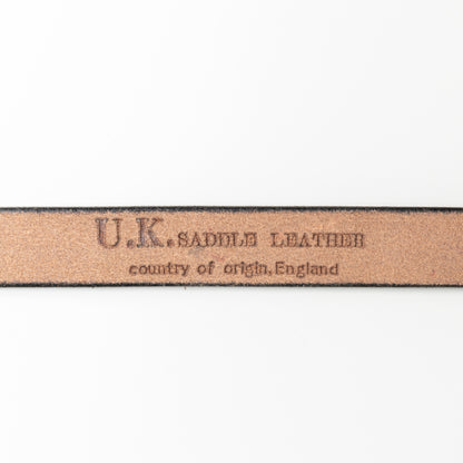 ベルト 27mm幅ナローベルト U.K.サドルレザー EGB27004AB