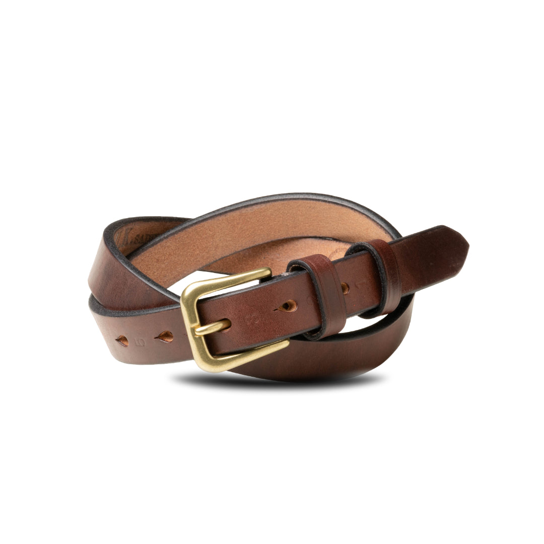 ベルト 27mm幅ナローベルト U.K.サドルレザー EGB27004AB