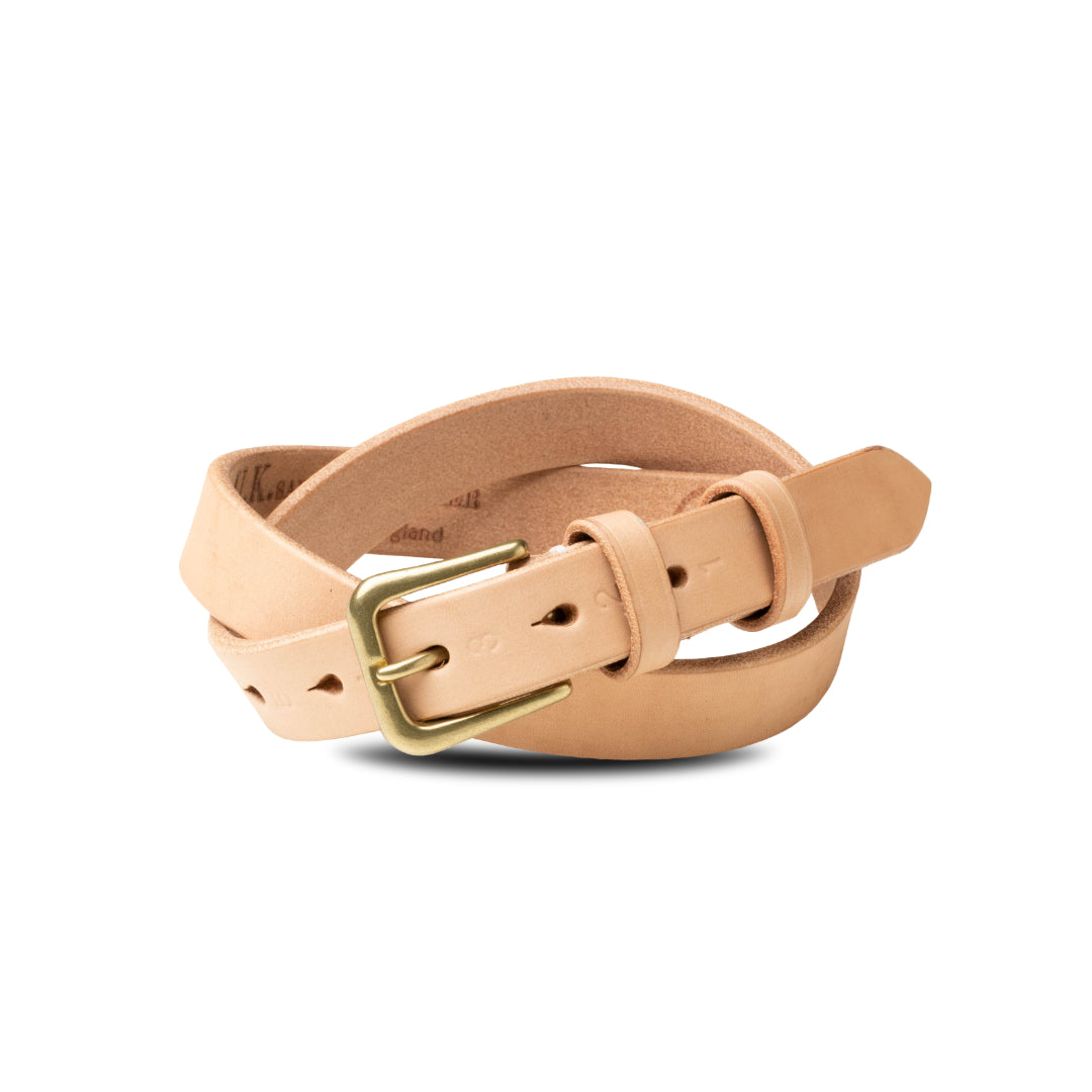 ベルト 27mm幅ナローベルト U.K.サドルレザー EGB27004AB