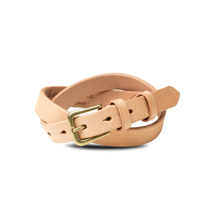 ベルト 27mm幅ナローベルト U.K.サドルレザー EGB27004AB