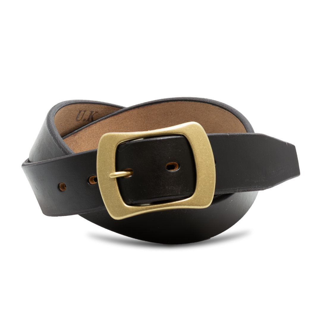 ベルト 40mm幅ギャリソンベルト シルバー U.K.サドルレザー EDB40014AB