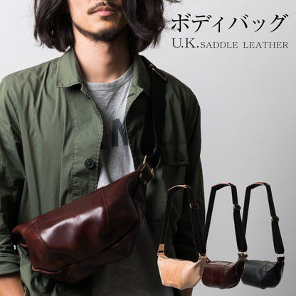 ボディバッグ U.Kサドルレザー