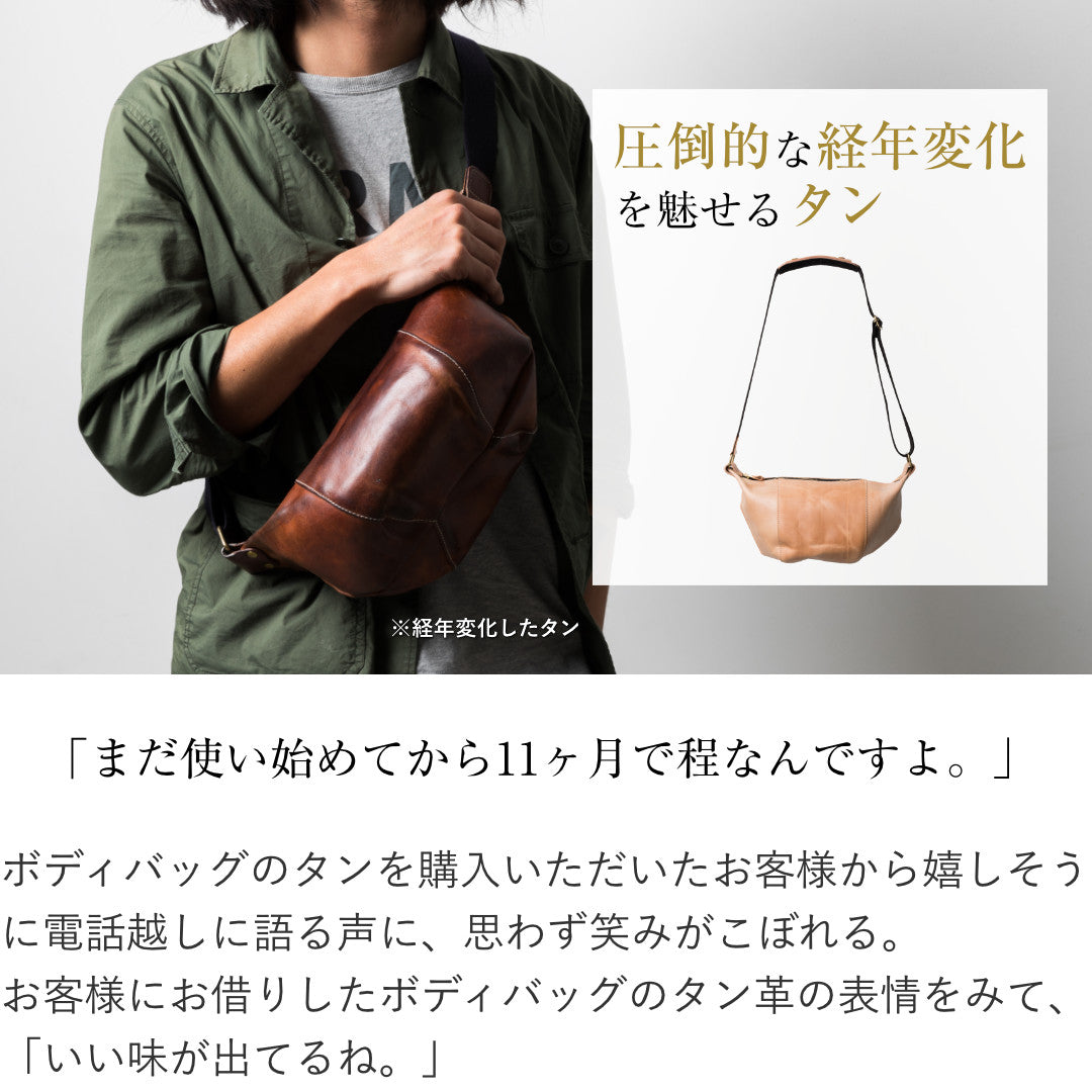 ボディバッグ U.Kサドルレザー EGC00038AB