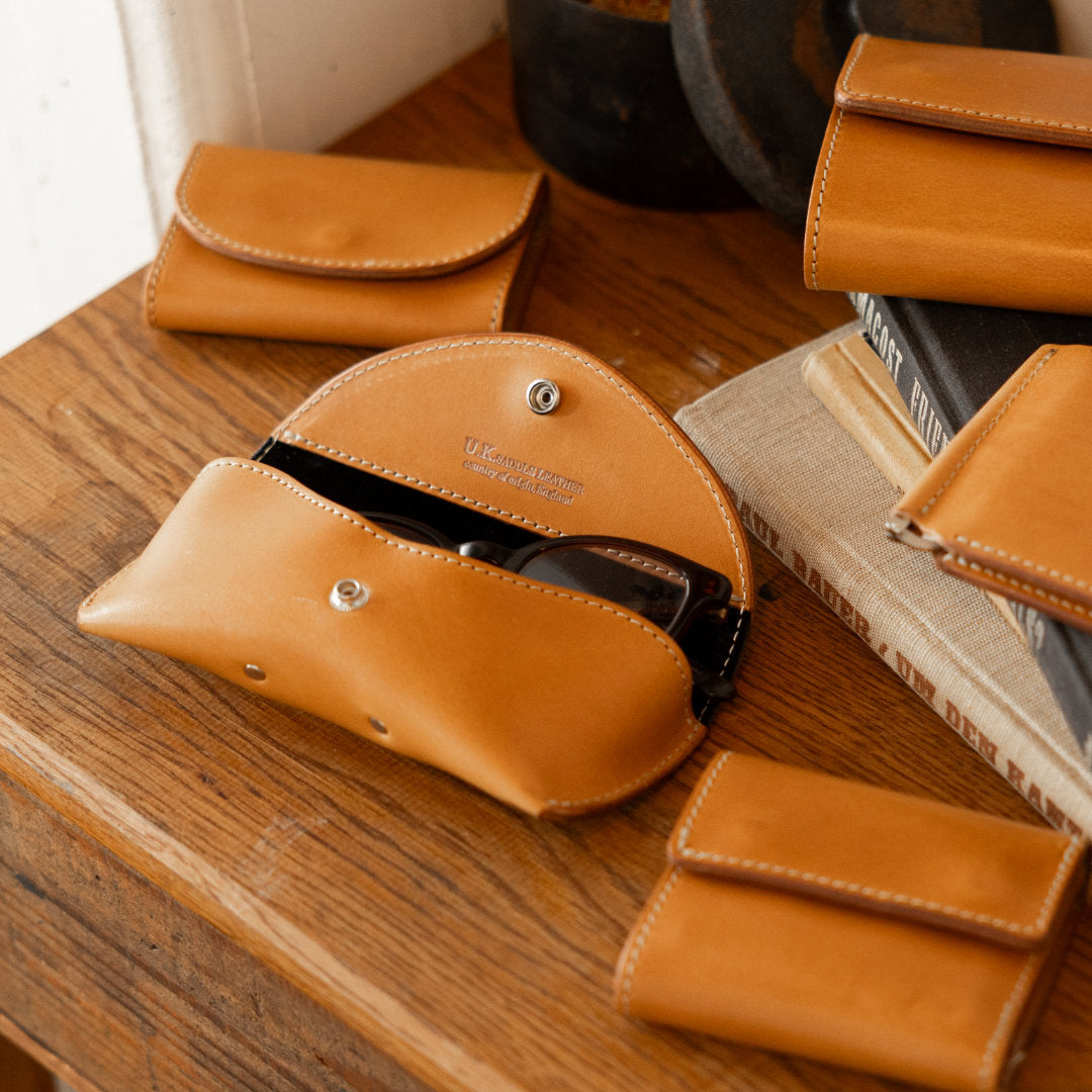 メガネケース 眼鏡ケース UKサドルレザー