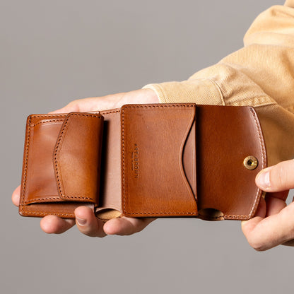 三つ折り財布 本革 日本製 ブッテーロ GGW00147AB