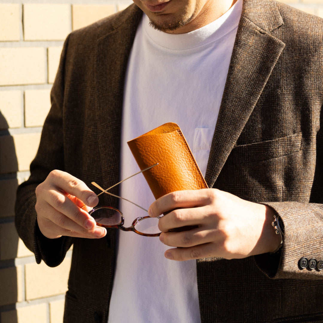 メガネケース 本革 日本製 アリゾナ KFF00214AB