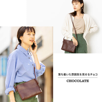 サコッシュバッグ  本革 日本製 アリゾナ KNC00065AB
