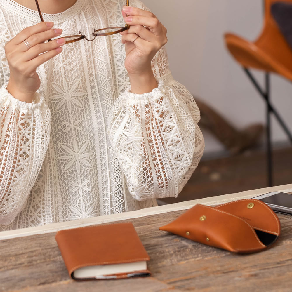 メガネケース 眼鏡ケース 革 名入れ LGF00001AB