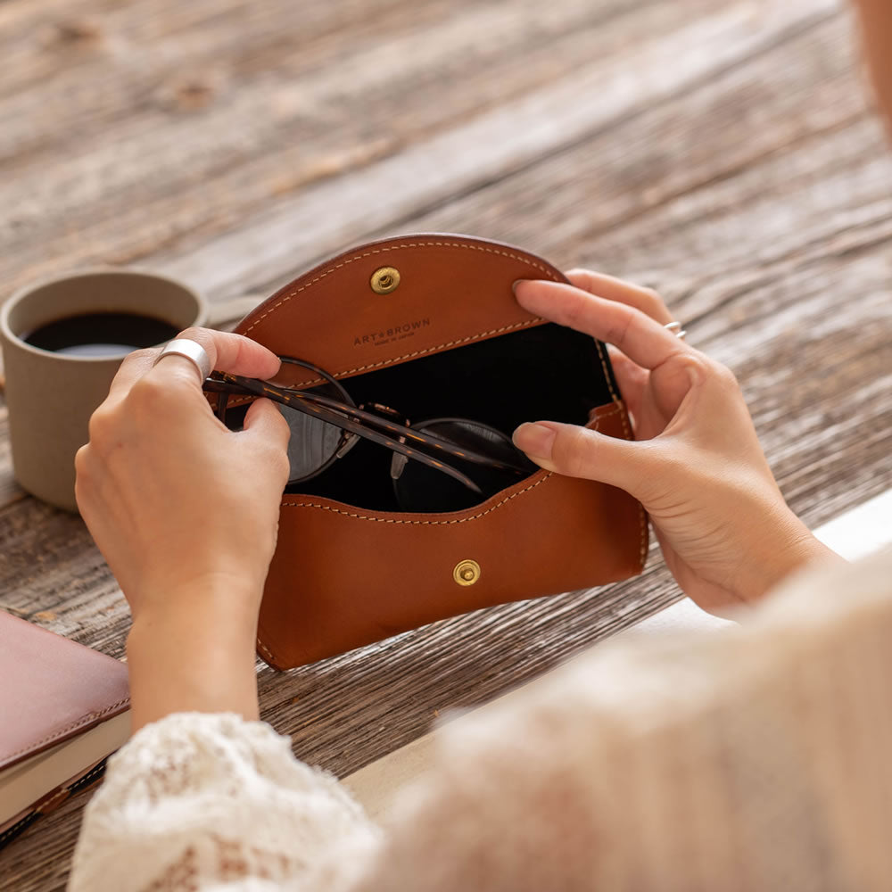 メガネケース 眼鏡ケース 革 名入れ LGF00001AB