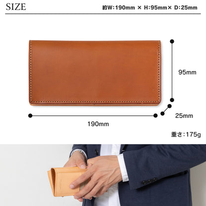 長財布 本革 イタリアンレザーリスシオ