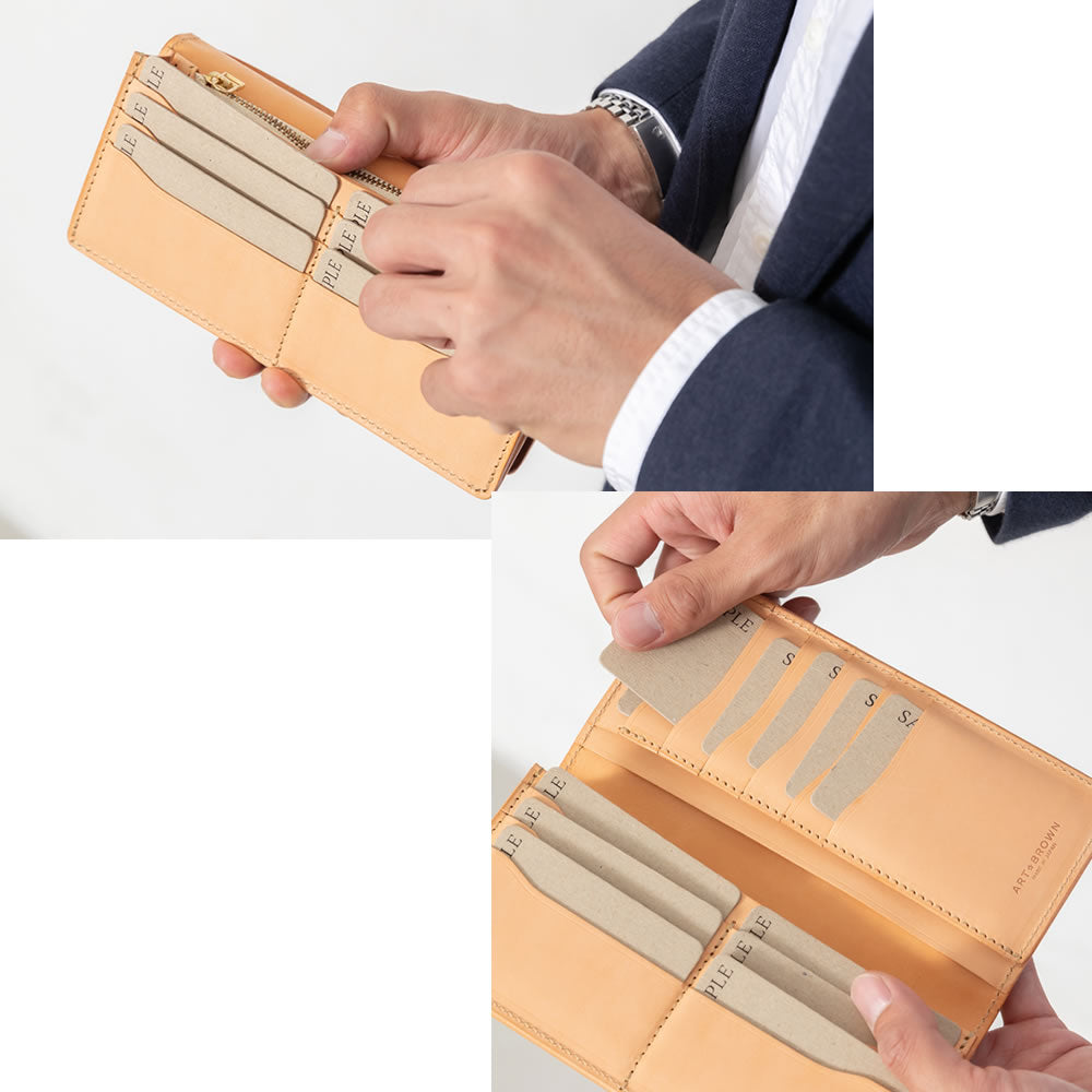 長財布 本革 イタリアンレザーリスシオ