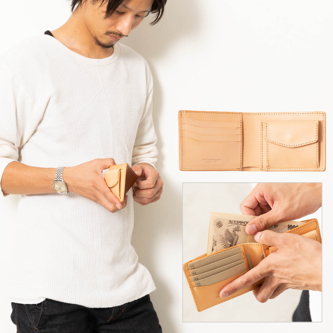 二つ折り財布 LGW00003AB – ARTBROWN 革小物ベルトの店