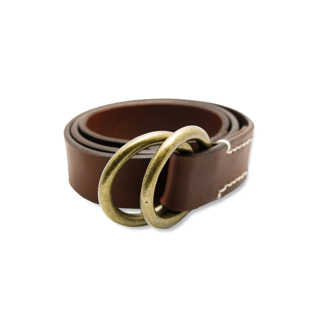 ベルト 40mm幅リングベルトゴールド オイルドレザー OAB40031AB