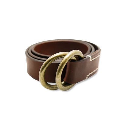 ベルト 40mm幅リングベルトゴールド オイルドレザー OAB40031AB