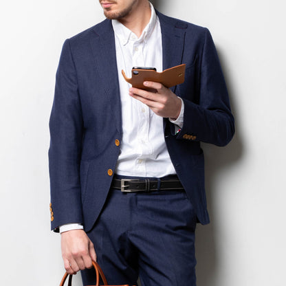 ベルト 30mm幅ナローベルト オイルドレザー ODB30001AB