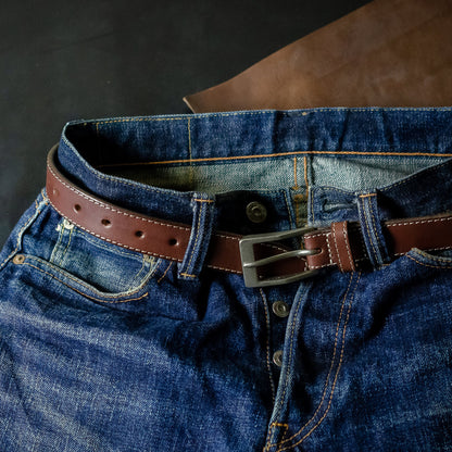 ベルト 30mm幅ナローベルト オイルドレザー ODB30001AB