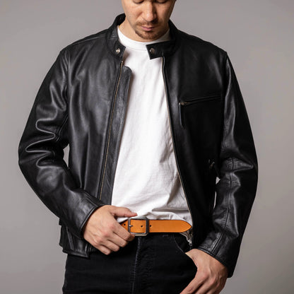 ベルト 35mm幅ギャリソンベルト オイルドレザー ODB35028AB