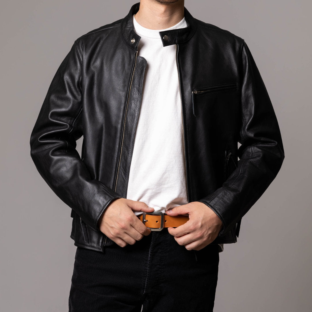 ベルト 35mm幅ギャリソンベルト オイルドレザー ODB35028AB