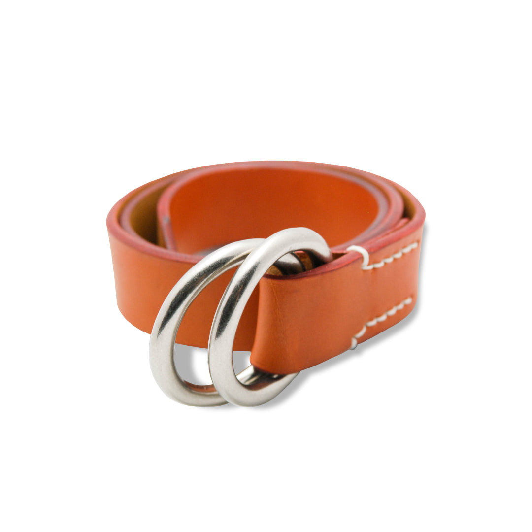 ベルト 40mm幅ダブルリングベルト オイルドレザー ODB40031AB