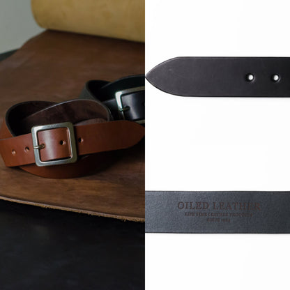 ベルト 40mm幅ギャリソンベルト オイルドレザー ODB40039AB