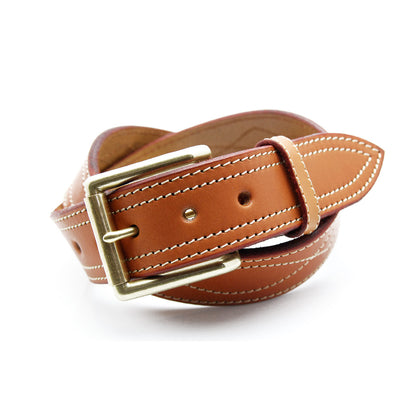 ベルト 40mm幅ウエスタンステッチベルト オイルドレザー OGB40030AB