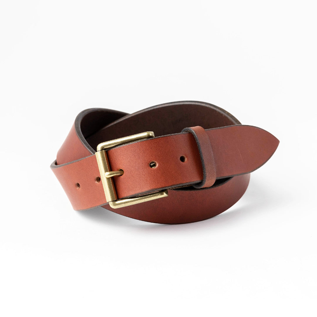 ベルト 40mm幅ハーネスベルト オイルドレザー OGB40036AB