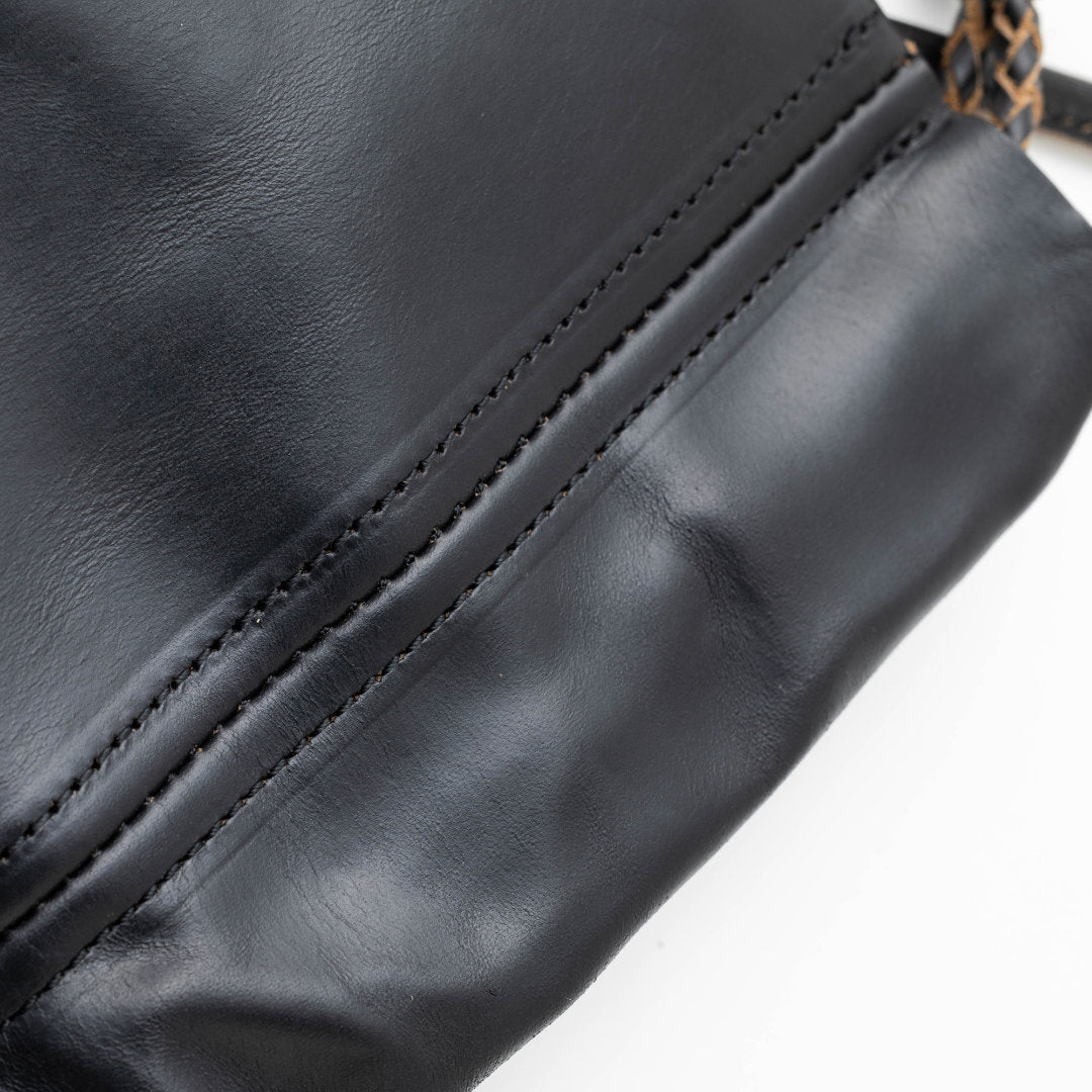 巾着バック 本革 日本製 クロムエクセル VGC00066AB