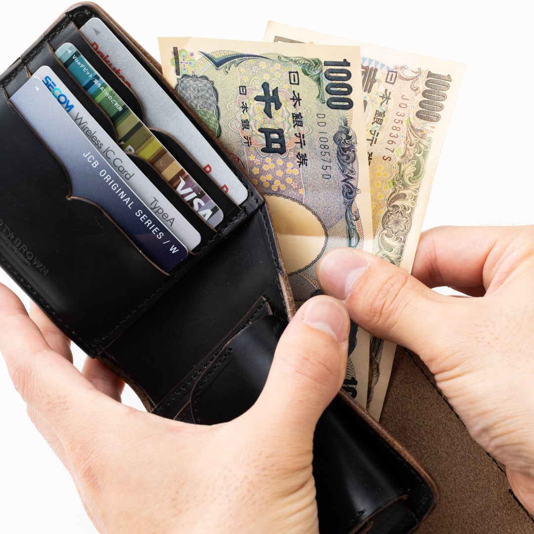 二つ折り財布 本革 クロムエクセル 蓋つき VGW00141AB – ARTBROWN 革