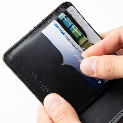 二つ折り財布 本革 クロムエクセル 蓋つき VGW00141AB