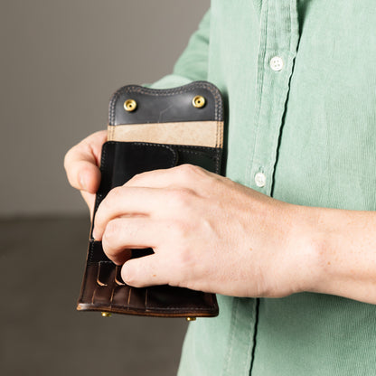 二つ折り財布 本革 クロムエクセル 蓋つき VGW00141AB