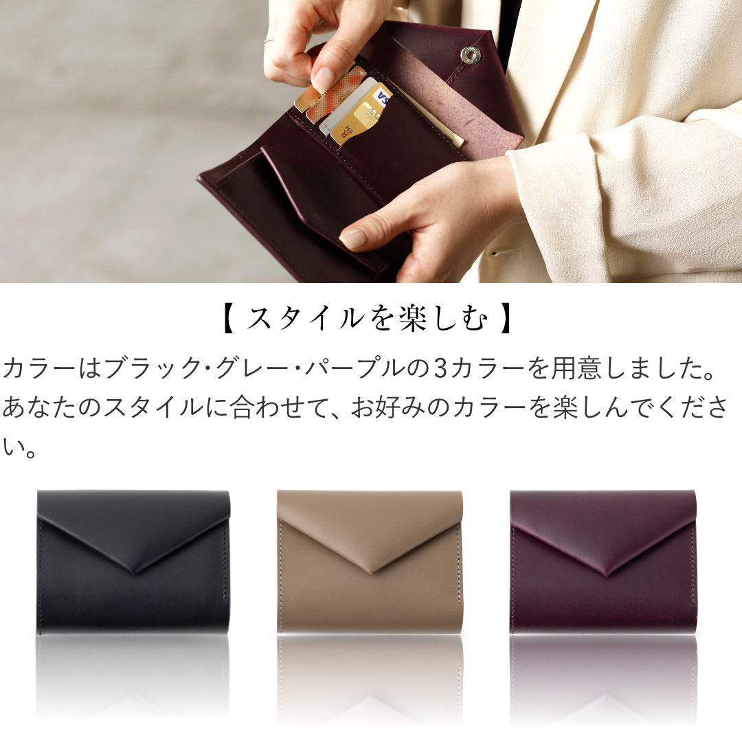 ブッテーロ レターウォレットミディアム 折り財布 レディース GNW00084DN