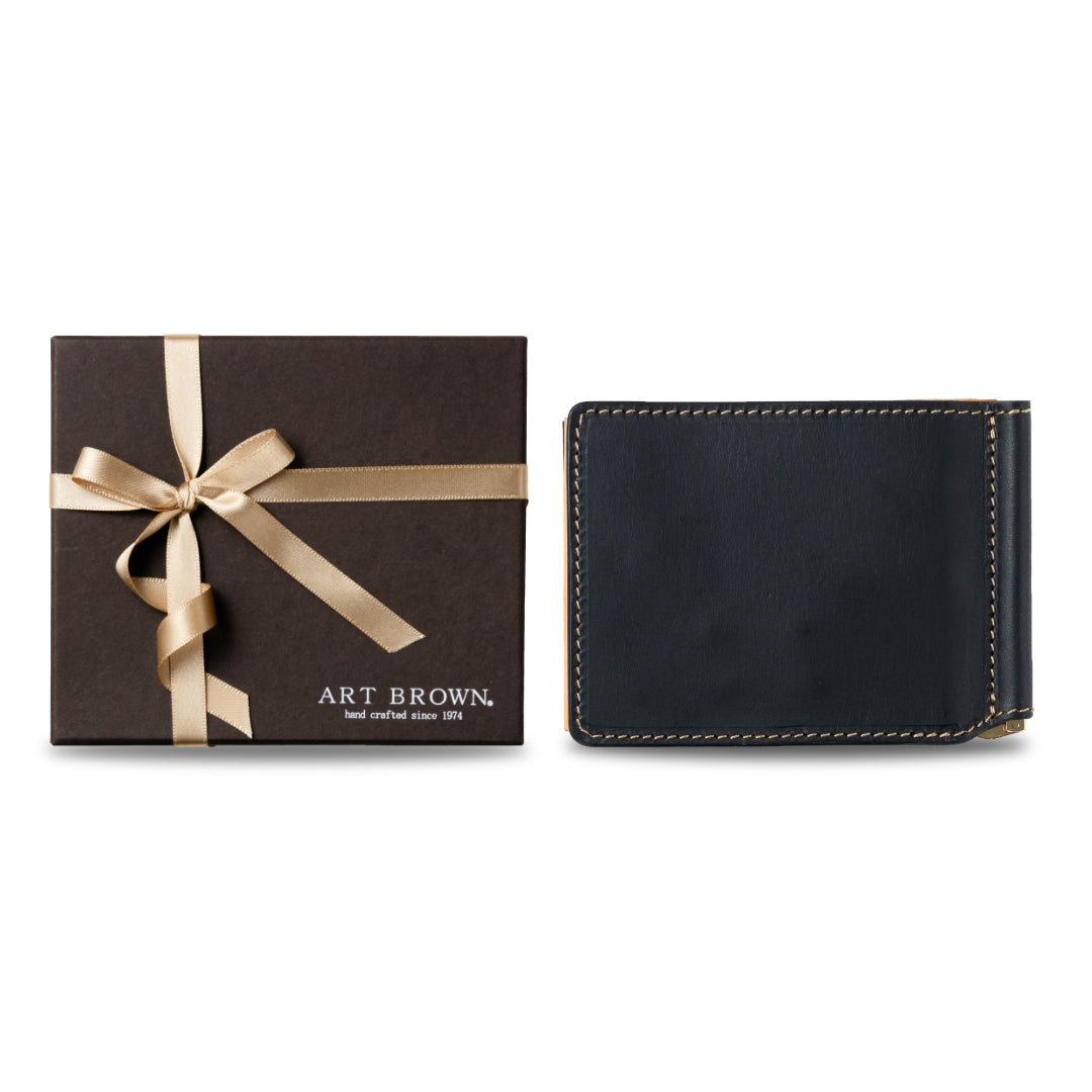 薄型マネークリップ 本革 イタリアンレザーリスシオ LGW00013AB